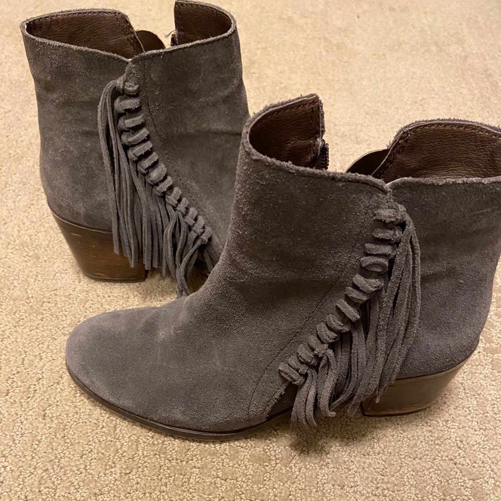 Fringe Suede Booties